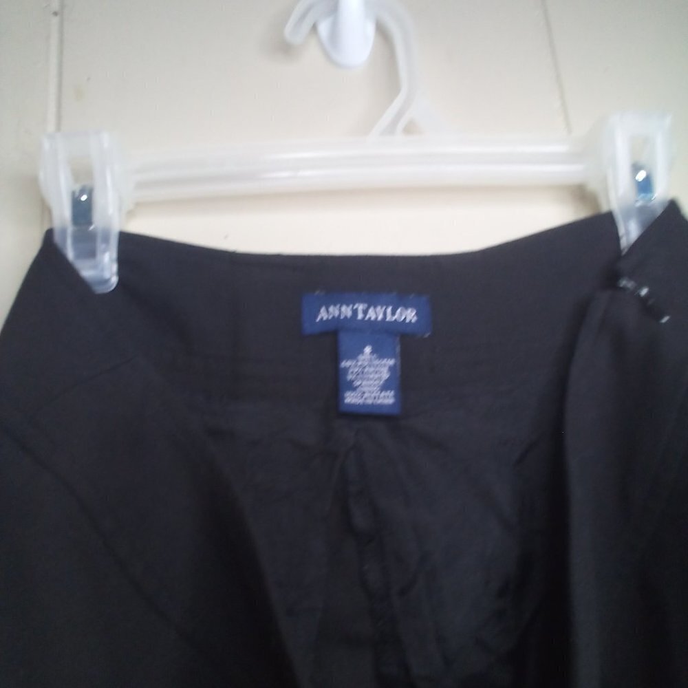 Ann Taylor Skirt 8 Straight Pencil Business Career Black - Picture 7 of 14